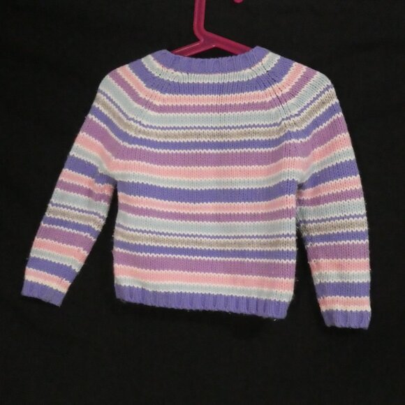 Y2K - OLD NAVY - Baby | 3T | Pastel Striped Knit Sweater - Picture 2 of 16